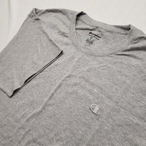 New Champion T Shirt Mens 2XL Gray Short Sleeve Cotton Embroidered Logo Crewneck